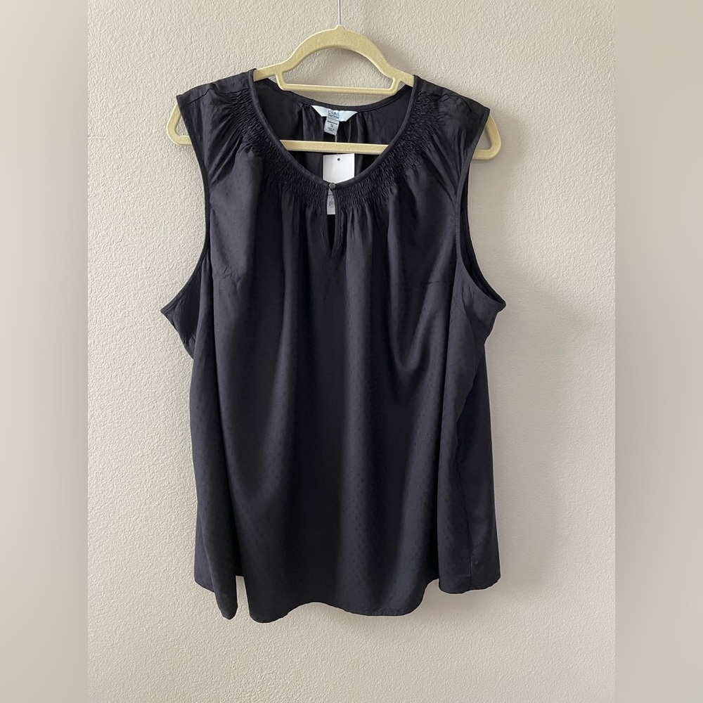 Croft & Barrow Plus Size Black Tank